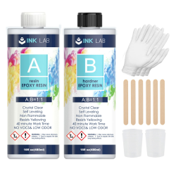 INK LAB Epoxidharz Set 960ml mit Härter 🎨🛠️ Angebot bei HelloDeals