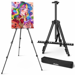 🎨 Ohuhu Künstler Staffelei für Malerei - Verstellbare Höhe von 43 bis 168cm 🖼️ Angebot bei HelloDeals