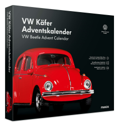 🚗 FRANZIS 55255 - VW Käfer Adventskalender rot 🎅🏼🎄 Angebot bei HelloDeals