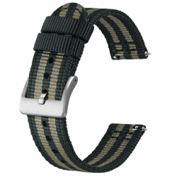 BISONSTRAP Nylon Armband für Herren 🌟 Zweiteilige Militär Uhrenarmband Angebot bei HelloDeals