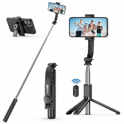 🤳 SelfieShow Selfie Stick Stativ 📸 Erweiterbar Selfie-Stange mit Kabelloser Fernbedienung 📱 Tragbar Monopod Handyhalter Angebot bei HelloDeals