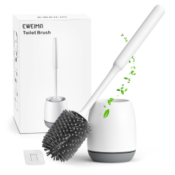 🚽 Klobürste Silikon mit Schnell Trocknendem Haltersatz für Badezimmer 🧼 Angebot bei HelloDeals