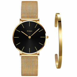 Kubagom Damen Uhren Set 🌟 UltraDünn & Wasserdicht ⌚️ Angebot bei HelloDeals