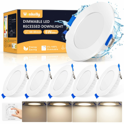 🌟 LED Einbaustrahler Dimmbar 6er Set - 6W LED Spot Deckenleuchte 4000K IP44 Bad Einbauleuchten Angebot bei HelloDeals