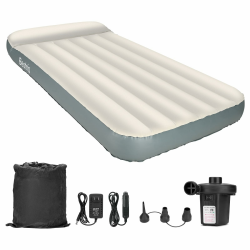 Aufblasbare Luftmatratze mit elektrischer Luftpumpe 🛏️ Angebot bei HelloDeals