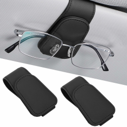 Brillenhalter für Auto - Magnetische Leder Halterung 🕶️🚗 Angebot bei HelloDeals