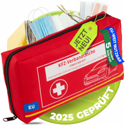 🚑 KFZ Verbandskasten Auto Verbandtasche bis 2029 [EU-konform] nach DIN 13164:2022 Angebot bei HelloDeals