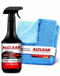ALCLEAR 71100SV Lack Schnellversiegelung 1 Liter inkl. Mikrofaser Auto Poliertuch 🌟 Angebot bei HelloDeals