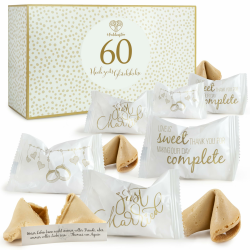 Hochzeitsbaum 60 x Glückskekse 🍀🥠 - Made in Germany 🇩🇪 - Einzeln Verpackt - mit Sprüchen Deutsch - Gastgeschenk für Verlobung - Hochzeit Deko Angebot bei HelloDeals