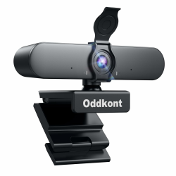 Oddkont Full HD 1080P Webcam mit Mikrofon & Objektivabdeckung 😎📷🎙️ Angebot bei HelloDeals