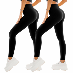 SINOPHANT 2er Pack Leggings Damen High Waist - 🌟 Sportleggins Elastisch Yogahose Blickdicht Fitness Gym Yoga 🌟 Angebot bei HelloDeals