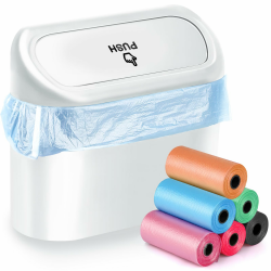 🚗🗑️ FINEASY Auto Mülleimer Klein Faltbar Automülleinmer mit Müllsäcken Mini Aufbewahrungsbox (Weiß) - Angebot! Angebot bei HelloDeals