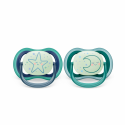 Philips Avent Ultra Air Nighttime Schnuller – 2er Pack 🌟🌙 Angebot bei HelloDeals