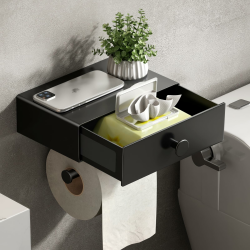 🚽 VOLDRA Toilettenpapierhalter Ohne Bohren 🧻 Angebot bei HelloDeals