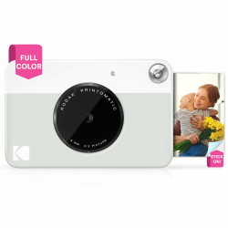 📸 KODAK Printomatic Sofortbild-Digitalkamera in Vollfarbe - Hochwertige Fotos auf Zink 2x3" Klebefotopapier - 5MP - Grau Angebot bei HelloDeals