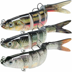 🎣 TRUSCEND Angelköder Crankbait, Segmentbaits: Barschangeln Set 🐟 Angebot bei HelloDeals