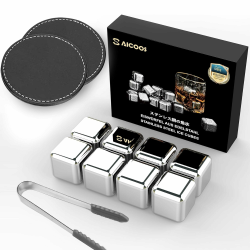 🥃🧊 Eiswürfel Aus Edelstahl Set für Whisky und Wein | Wiederverwendbare Whiskysteine | Vatertagsgeschenke Angebot bei HelloDeals