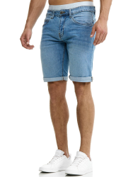 👖 Indicode Herren Caden Jeans Shorts mit 5 Taschen | Herrenshorts Used Look für Männer - Angebot Angebot bei HelloDeals