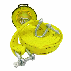 Katyjun 4 Meter 5 Tonnen Abschleppseil Pkw Auto mit 2 Sicherheits-U-Ring-Haken 🚗 Angebot bei HelloDeals