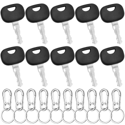 🚜🔑 10 Stk Baumaschinen Schlüssel 14603 Zündschlüssel Ersatzschlüssel mit 10 Schlüsselanhänger Angebot bei HelloDeals