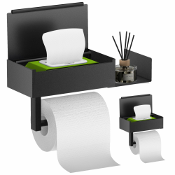 Toilettenpapierhalter Ohne Bohren mit Feuchttücherbox Angebot bei HelloDeals