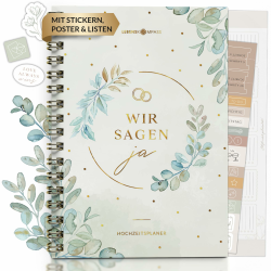 👰🎩 Lebenskompass Hochzeitsplaner Buch 'FOREVER' - A5 Angebot bei HelloDeals