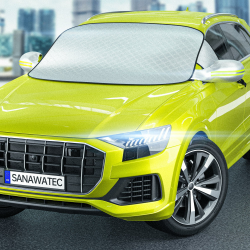 🚗 SANAWATEC Frostschutz Auto Frontscheibe Frontscheibenabdeckung Winter Windschutzscheibenabdeckung faltbar Angebot bei HelloDeals