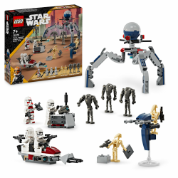 LEGO Star Wars 75372 Clone Trooper & Battle Droid Battle Pack 🌟 4 Minifiguren, 5 Droiden & Speeder Bike 🚀 Angebot bei HelloDeals