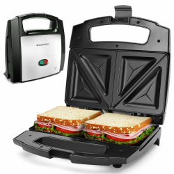 🥪 Aigostar Sandwichmaker für Dreieckige Sandwichtoasts, 800 W mit Antihaftbeschichtung 🥪 Angebot bei HelloDeals