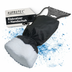🧤🚗 AUPROTEC Eiskratzer mit Handschuh gefüttert - Schwarz 🌨️❄️ Angebot bei HelloDeals