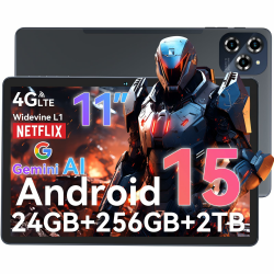 TABWEE W90 Android 15 Tablet 11 Zoll - 24GB RAM+256GB ROM, FHD Großes Display Gaming Tablet Angebot bei HelloDeals