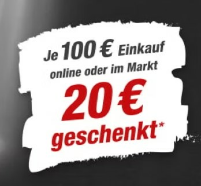 [NUR HEUTE] Toom Gutschein Tag - Je 100€ Einkauf 20€ Geschenkt