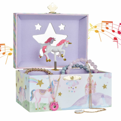 Jewelkeeper Musikalisches Schmuckkästchen Mädchen - Einhorn Design 🦄 Angebot bei HelloDeals