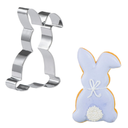 🐰🍪 KOHMUI Plätzchen Ausstecher Hase - Groß Osterhasen Keksausstecher aus Edelstahl Angebot bei HelloDeals