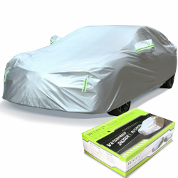 Vollgarage Autoabdeckung wasserdichte Limousinen All Weather Full Car Cover Outdoor & Indoor - Regen Schnee Hagel Sonne UV-Schutz Universell passend für Limousinenlänge(bis zu 510cm) Angebot bei HelloDeals