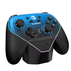 GameSir Super Nova Multiplatform Game Controller – 2.4G Wireless for PC/Switch/iOS/Android – Hall Effect Joystick & Triggers, Magnetic Faceplate, RGB Lighning,Charging Dock (Blau) Angebot bei HelloDeals
