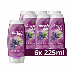 Duschdas Duschgel Acai Berry Duschbad mit Fresh-Energy-Duftformel sorgt für einen erfrischenden Start in den Tag 6 x 225 ml Angebot bei HelloDeals