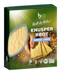 Knusperbrot Erbse Linse - 7x100g (7er Pack) Bio-Knusperbrot - vegan & glutenfrei - knusprig luftige Alternative zu Maiswaffeln, Reiswaffeln und Knäckebrot Angebot bei HelloDeals
