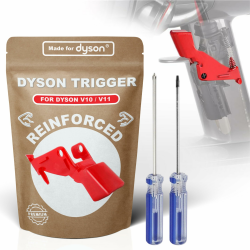 V11 V10 Schalter Verstärkt, Ersatzteile Trigger Reparieren Knopf für Dyson Staubsauger mit Schraubenzieher Angebot bei HelloDeals