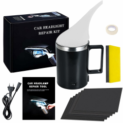 Scheinwerfer Aufbereitung Set,Scheinwerfer Polierset,Scheinwerfer Bedampfen Set,Scheinwerfer Politur Reparaturwerkzeug,Headlight Restoration Kit für Vergilbung,Kratzer,Unschärfe,Risse Angebot bei HelloDeals