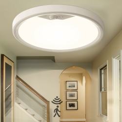 EASY EAGLE Deckenlampe mit Bewegungsmelder Innen: Lampe mit Bewegungsmelder LED Deckenleuchte 2700K 4000K 6500K, Rund Wandlampe für Flur Keller Balkon Treppe Küche Garage Badzimmer, 22CM 1800LM Angebot bei HelloDeals