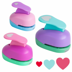 Stanzer Herz 3 Stück Stanzer Kreis Motivstanzer Herz Motivlocher Papierstanzer Herz Stanzer Set Ausgestanztes Motiv für Basteln, Scrapbooking, Geschenkanhänger(8mm 15mm 25mm) (Herz) Angebot bei HelloDeals