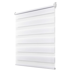 Doppelrollo Klemmfix ohne Bohren Weiß B90 x H120 cm (Stoffbreite 86cm) Rollos für Fenster ohne Bohren für Fenster mit Lichtdurchlässig & Verdunkelnd/Höhe Stufenlos Verstellbar B90 x H120 cm Weiß Angebot bei HelloDeals
