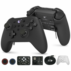 No Drift Stick GuliKit KK3 Max Bluetooth Controller, Kingkong 3 Max Wireless Controller für Switch/Switch OLED, Hall Effekt Joystick/Auslöser, Maglev/Rotor/HD-Vibration, Hyperlink Adapter (Schwarz) Angebot bei HelloDeals