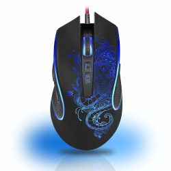 Defender® Venom Gaming Maus – Kabelgebunden, 7200 DPI, RGB, 5 Programmierbare Tasten, FIRE-Funktion, Ergonomisch, Makro-Editor, Soft-Touch, USB, Für PC, Laptop, Gaming Angebot bei HelloDeals