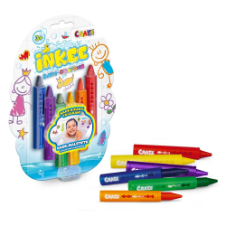 INKEE Bath Crayons | Badewannenstifte für Kinder 6 Stück - Badestifte für Kinder Badewanne, für Keramikoberflächen, leicht zu reinigen, 6 Farben Angebot bei HelloDeals
