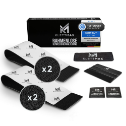 Original - Kennzeichenhalter im Set für 2 Kennzeichen - für jedes Kennzeichen und Auto - rahmenlose Klett Nummernschildhalter - Legal & Sicher Angebot bei HelloDeals