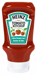 Heinz Tomato Ketchup Ohne Zusatz von Zucker und Salz 400 ml Angebot bei HelloDeals