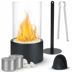 Dreamhigh® Bioethanol Kamin, Tischkamin Indoor, Tischfeuer für Indoor & Outdoor mit Deko Steinen, Tragbare Bio Ethanol Feuerstelle, Unendliche Brenndauer Angebot bei HelloDeals