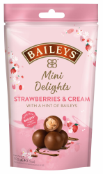 Baileys Chocolate Mini Delights Strawberries & Cream | 1 x 102 g | zartschmelzende Mini-Pralinen | Pralinen Geschenk | gefüllt mit Baileys Likör Angebot bei HelloDeals